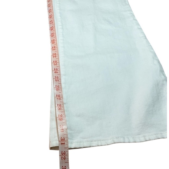 GAP FACTORY Premium Flare 1969 Winter White Cotton Blend 5 Pocket Jeans US Sz 16 - Picture 8 of 10